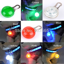A6 1pcs New Chic Nylon Pet Cat dog Puppy LED Flashing Dog Collar Safety Night Light