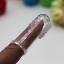 Prof. Monkids Baby Finger Toothbrush Children Teeth Clear Massage Soft Silicone Infant Rubber Cleaning Brush Massager Set