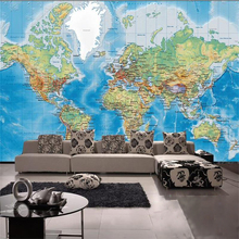 3d room wallpaper custom murals non-woven wall sticker 3D satellite world map HD painting Background photo wallpaper for wall 3d