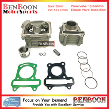 GY6 50cc 39mm Cylinder & Head Kit 139QMB Engine Scooter Parts ATV Parts Roketa, Icebear, Taotao, Baotian, Jmstar, Free Shipping