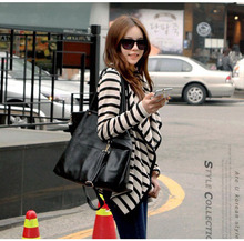 New Fashion Women Ladies Long Sleeve Striped Cotton Peplum Autumn Casual Top Cardigan Blouse Jacket Size