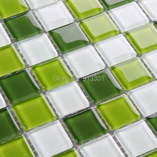 Aliexpress.com : kristall glas blatt grün glas mosaik fliesen ... Fliesen grün küche