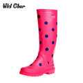 Hot Sell 2017 Women s Fashion Rain Boots Waterproof Wellies Boots With Original Bags Botas De