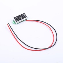 Green DC 0 30V 2 Wire LED Display Digital Voltage Voltmeter Panel Car Motorcycle