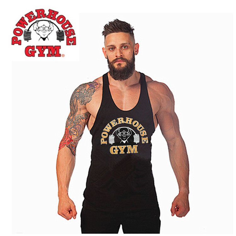 Golds Gym Stringer Tank Top Men Bodybuilding Clothing and Fitness Mens Sleeveless Shirt Sports Vests Cotton