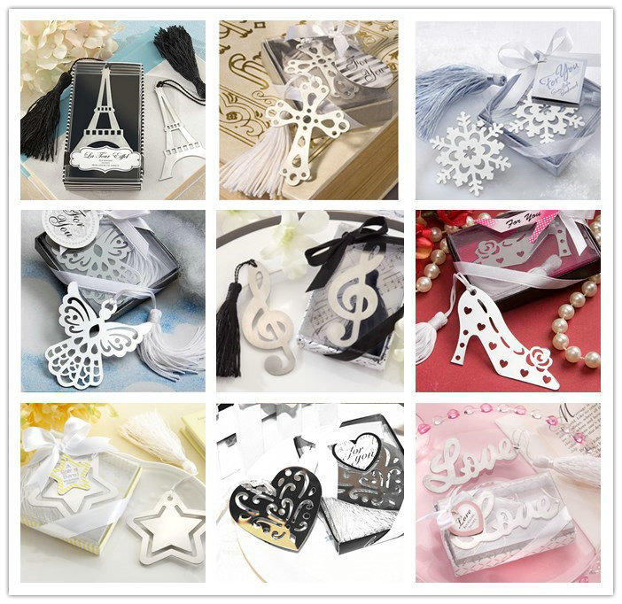Unique New Alloy Bookmark Novelty Ducument Book Marker Label Stationery Tassel