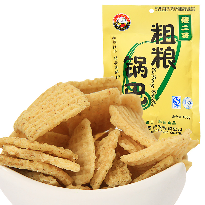delicious Food Authentic native Silly brhr spicy crispy ric grais i flavr 100g bag small crispy