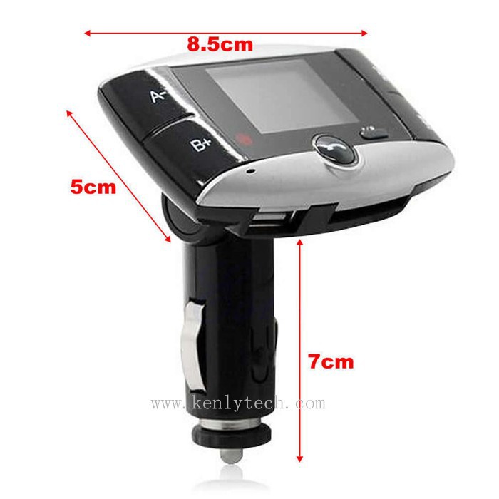 1.5 LCD Bluetooth car kit MP3 Player SD MMC USB Remote FM Transmitter Modulator00