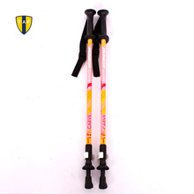 Ultra light Adjustable Telescopic Children Walking Stick Hiking Climbing Camping Trekking Pole Carbon Fiber Alpenstock Blue