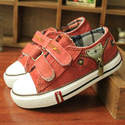 free shipping New Arrived Size 25 37 Children Shoes Kids Canvas Sneakers Boys Jeans Flats Girls