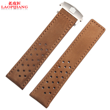 Laopijiang Watch Strap Leather Watchband 22mm male substitute T-@-G watches accessories