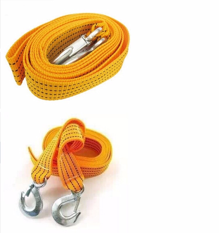 3 Tons Car Tow Rope Cable Towing Strap With Hooks For Emergency Heavy Duty (2)