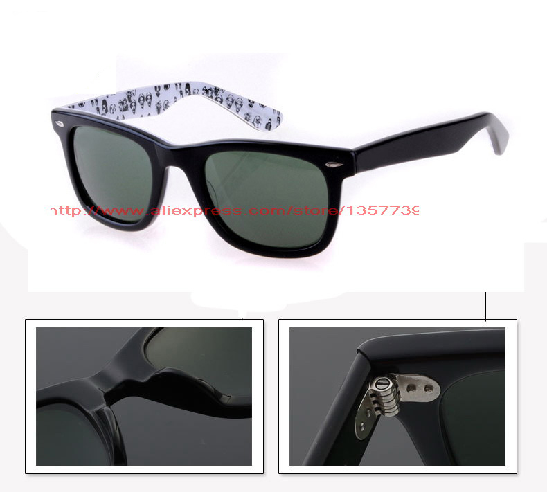 10pcs ot New style Designer sunglass mens womens Fashion 1046 Black Inside With Comics Print Sunglass