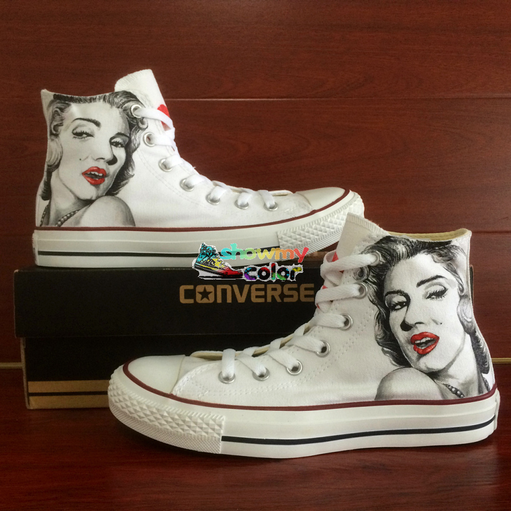 shoes new vans hand brand Canvas Shoes Custom Hand Monroe Marilyn Converse .com Painted : Buy
