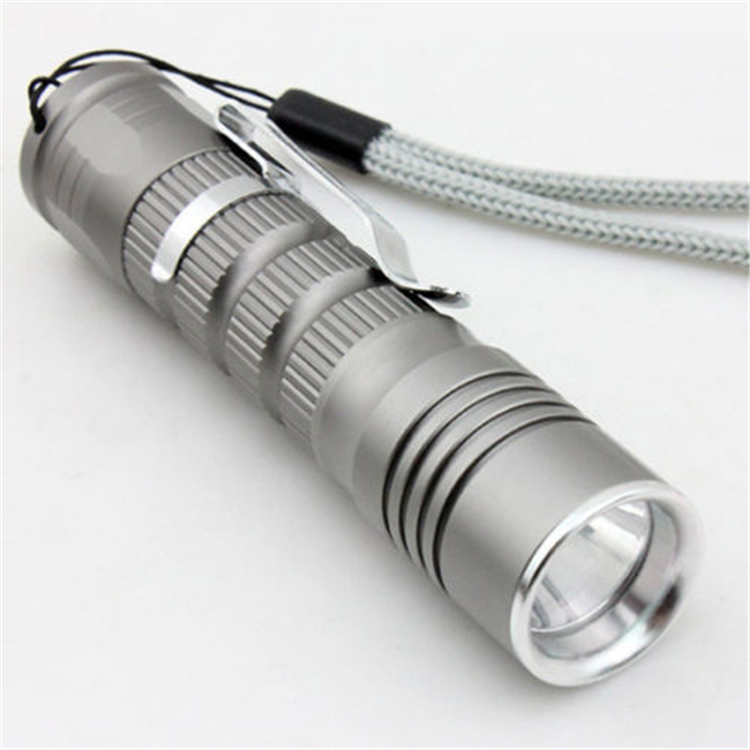 NEW 600LM CREE XM-L XPE Q5 Mini LED Flashlight Torch Rechargeable AA/14500 Light Lamp Sliver Flashilight For Camp Bicycle