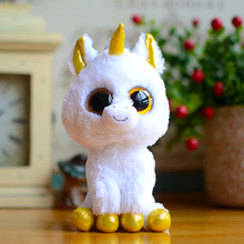 Ty Beanie Boos Kids Plush Toys Big Eyes White Unicorn Lovely Children Gifts Kawaii Stuffed Animals Dolls Cute Christmas Present