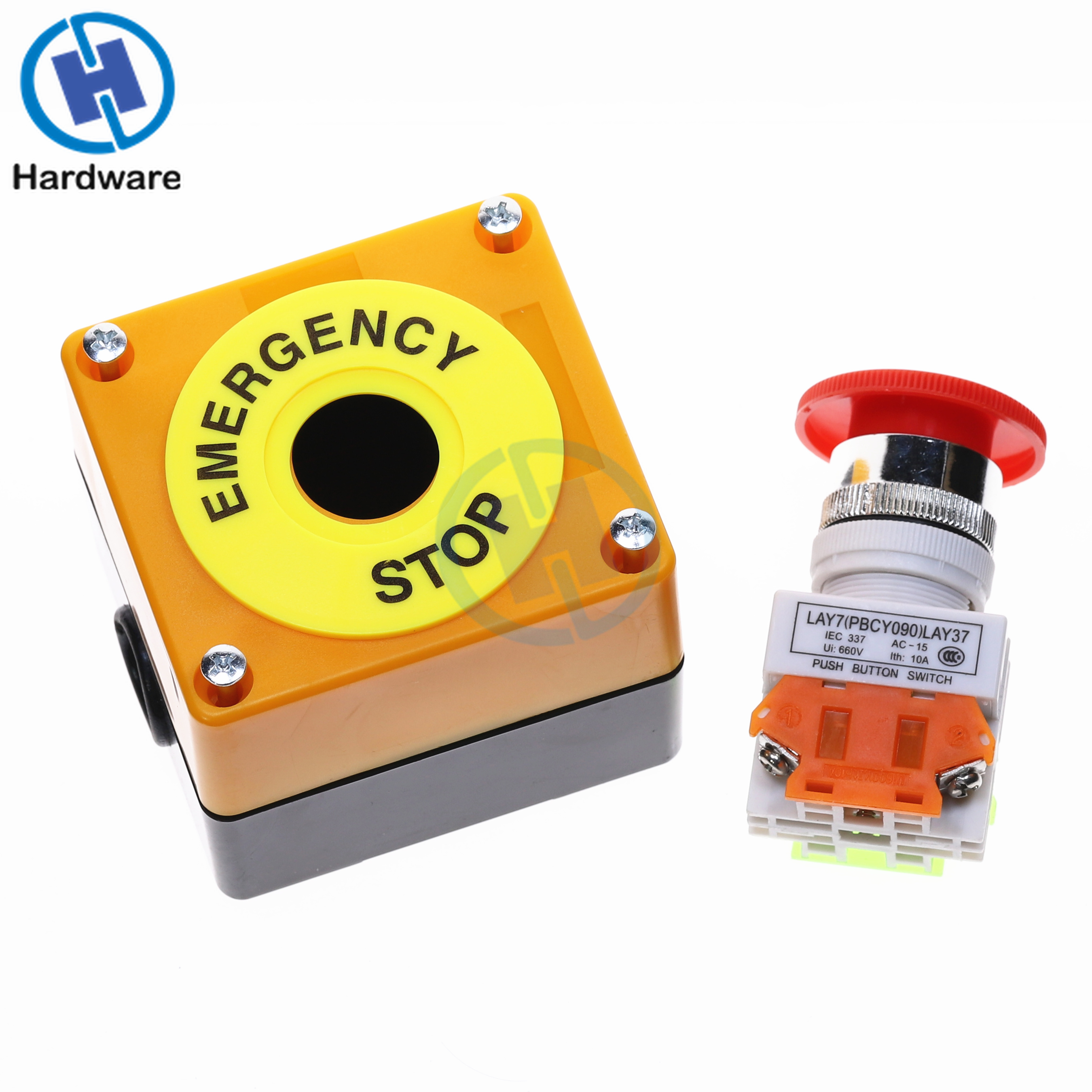 1x XB2-ES542 22mm NC Red Mushroom Emergency Stop Push Button Switch wx