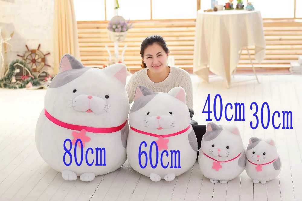 giant fat cat plush