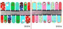 Nail Art Stickers Decals 2sheet lot Flower Cartoon Designed Stylish Nail Patch Beauty Fingernail Foil Wraps