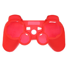 New Arrival High Quality Fashional Red Silicone Protective Skin Case Cover For Sony for PlayStation 3 for PS3 Controller