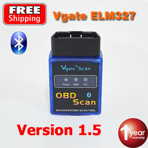 V1.5 -elm327 Bluetooth Vgate  OBD2 / OBDII ELM 327  1.5    