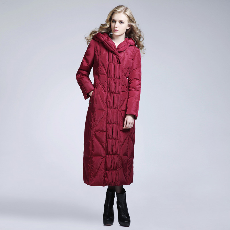 2015 New Winter Long Section Down Jacket Women Slim Thin Large Size Women Down Coats Women W0284