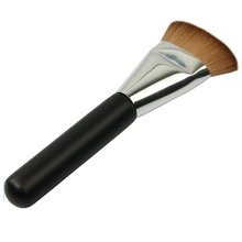New Single Professional Flat Contour Foundation Blush Brush Face Makeup Big Powder Brushes Synthetic Hair Cosmetics Tools