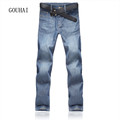 2016 Jeans Men High Stretch Jeans Plus Size 30 46 Mens Denim Jean Loose Business Trousers