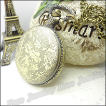 New Steampunk Quartz Dress Pocket Watch Sailboat Ship Vintage Style Bronze Necklace Pendant Chain Clock