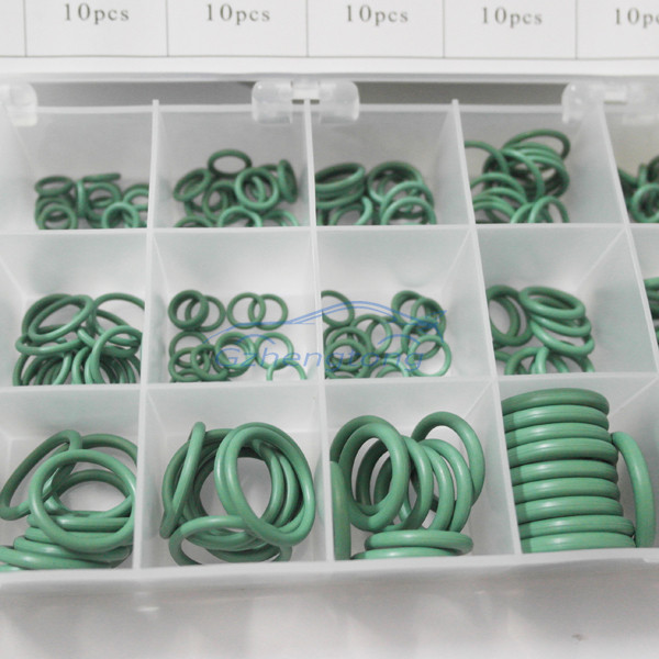 265Pcs-Set-Oring-Kit-Seal-HNBR-for-Automotive-Air-Conditioning-Compressor-Green-Color (2)
