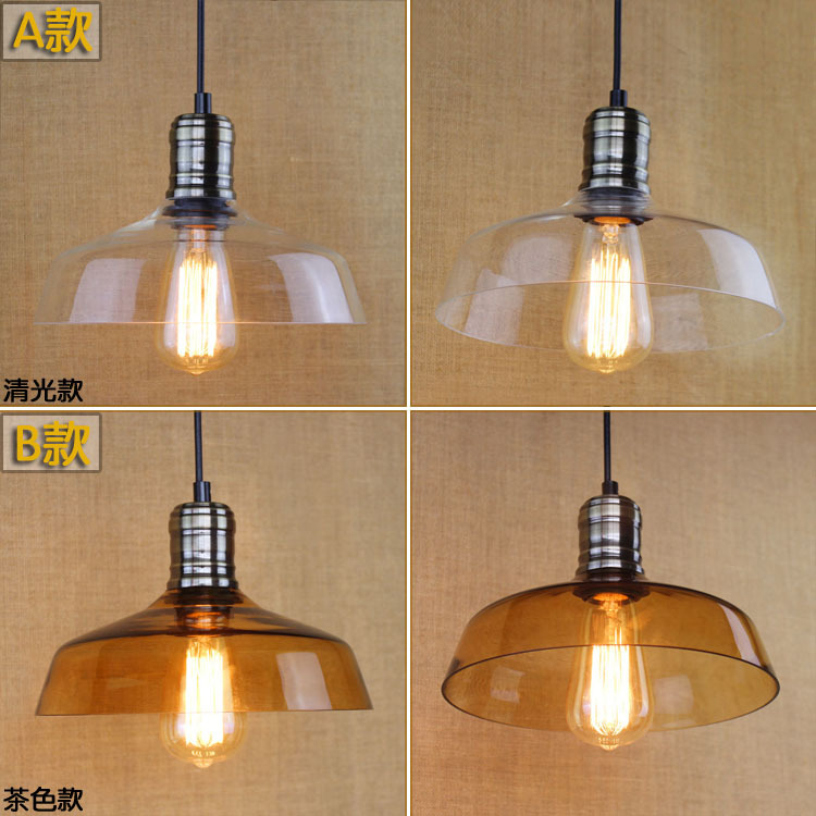 Nordic Amorous Feeling Industrial Vintage Personality Glass Pendant Light Bar Restaurant Decoration Lamp Free Shipping