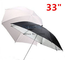 2PCS 33inch 83cm Diffuser Translucent Photo Studio Flash Soft Umbrella diffuser White+Black Free Shipping +Tacking number