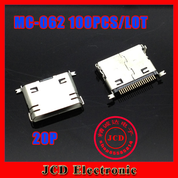 100X Micro mini 20P USB jack socket connector for LG phone charging port,data port plug