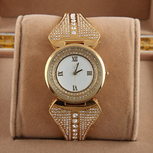 Classic de acero inoxidable reloj mujeres reloj de vestir moda reloj de oro de cuarzo 1 unid/lote