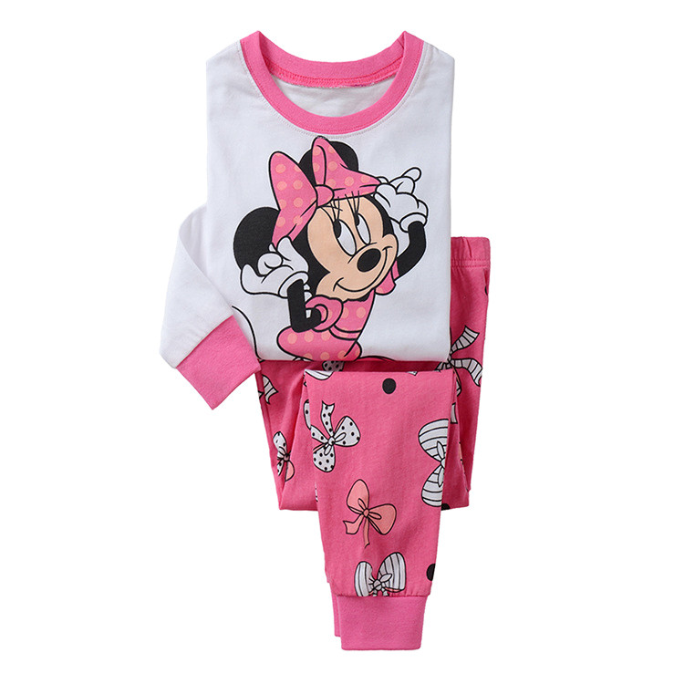 Baby Girl Kids children pajama Sets Cartoon Mouse nightwear Sleepwear pyjamas Clothing set home family Christmas