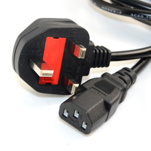 6ft IEC C13 женский вилка великобритании 3-Prong мужской силы шнуров и кабелей Minitor зарядное устройство