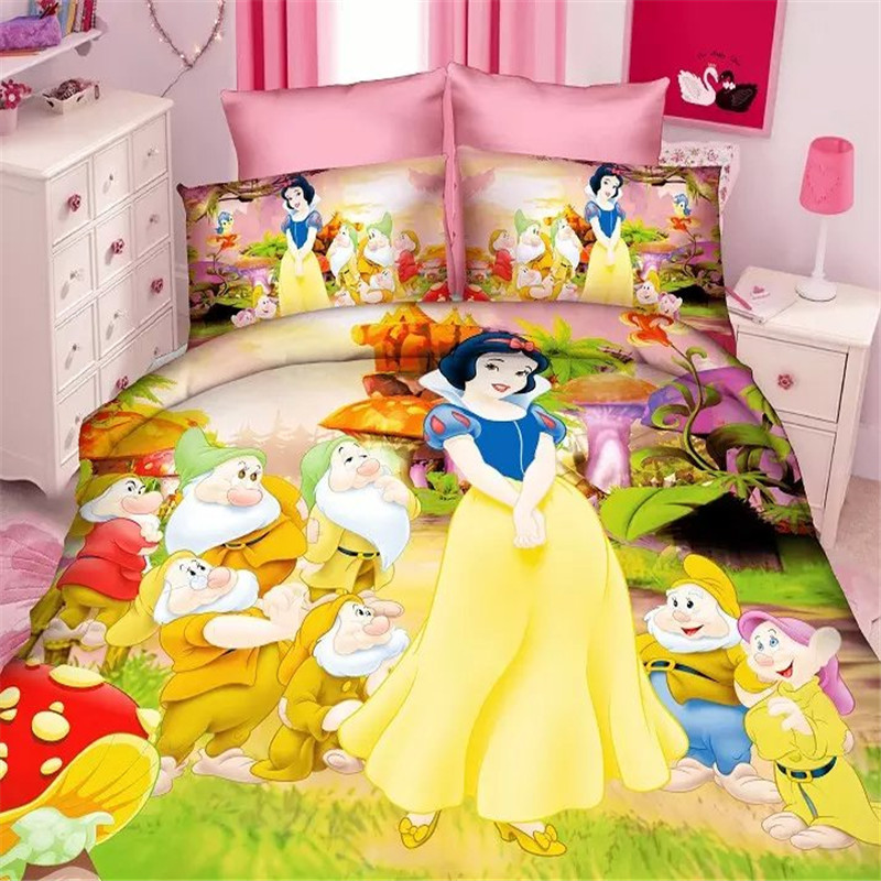 beautiful 3d fairy queen girls twin single size bedding set of 2/3pcs duvet cover bed sheet pillow case bed linen set