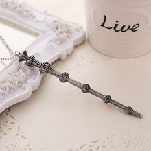 Movie Necklace Creative Harry Potter Hermione Dumbledore Voldemort Magic Wand Pendent Women Men Necklace Alloy Jewelry