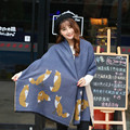 Winter Scarfs Women Printing Faux Cashmere Fox Fashion Thick Warm Women Scarves Shawl