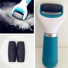 NEW HOT Foot Care Tool Smooth Pedi Electronic Foot wear remove dead skin Foot Care Feet Care tool + 2 Replacement Roller Heads