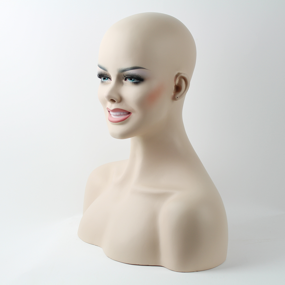 New Realistic Mannequin Head Fiberglass Hat Glasses Mold Stand Torson Wig 4 Ebay 