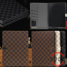 Business style PU Leather Case for samsung galaxy tab s 10.5 T800 t805 plaid Design Stand Tablet Case with card shot