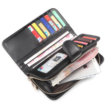 Women Pink Wallets Zipper Soft First Layer Genuine Sheep Leather Designer Wallet Purses Female Wallet Woman Free Shipping 1170