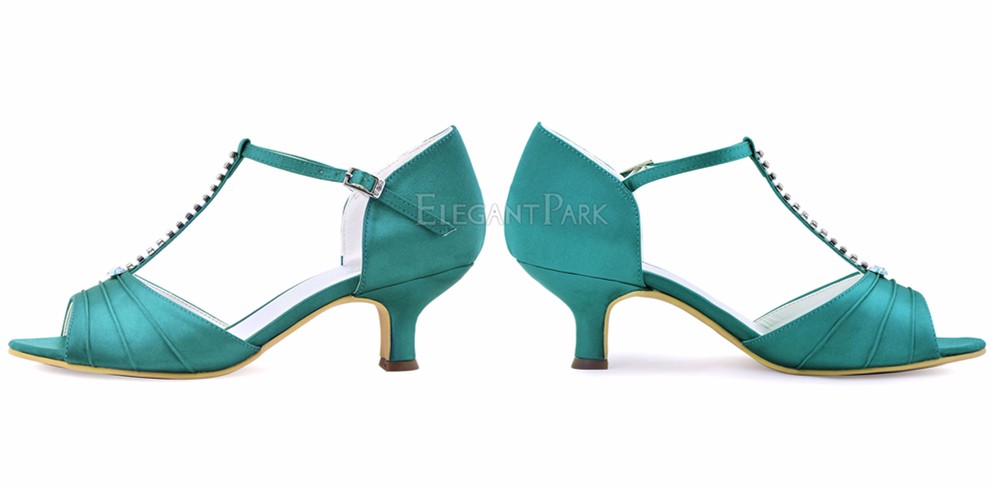 teal wedges for wedding