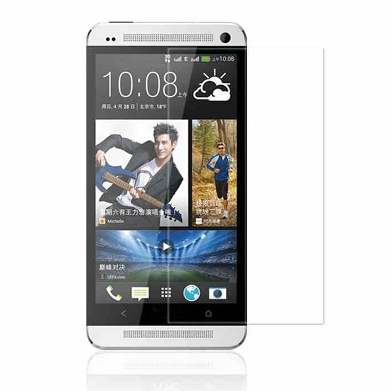0 3mm Tempered Glass for HTC One M7 9H Hard 2 5D Arc Edge High Transparent