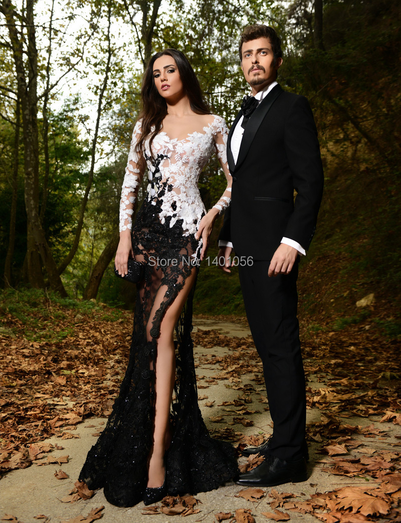 Black And White Lace Prom Dresses Black And White Lace Prom Dresses
