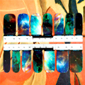 Nail Wraps Stickers Marvelous Space Universe Designs Waterproof Nail Arts Polish Gel Foils Keep 2 3