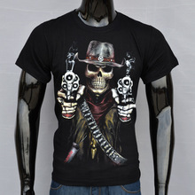 2014 new fashion nightmare skull casual 3d printed men wear T Shirt 100% cotton men clothes TX0003