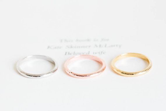 Rose Gold Fill Ring Midi Knuckle Tiny Little Thin finger tip band