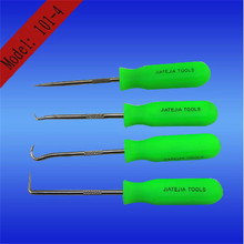4pcs/set auto repair tool stainless steel mini pick and hook set oil seal set,oil seal puller O-rings hooks high quality